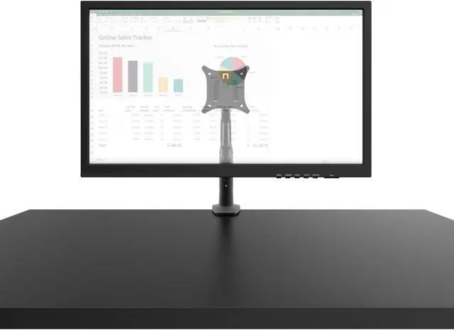 Alt view image 7 of 20 - Kanto DMS1000 Desktop Mount for 17-inch to 32-inch Displays - Black
