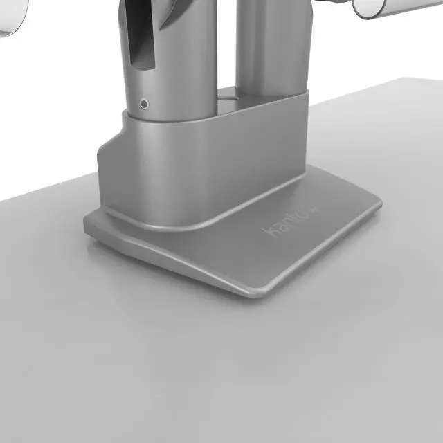 Alt view image 14 of 19 - Kanto DMS2000S Dual-Monitor Desktop Mount for 17-inch to 32-inch Displays - Silver