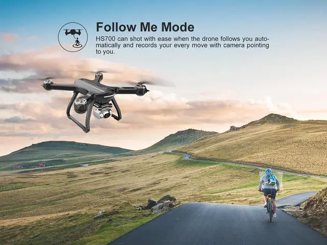Alt view image 5 of 7 - Holy Stone HS700D GPS Drone with 2K FHD Camera, 5G WIFI Transmission, Custom Flight Mode, Black