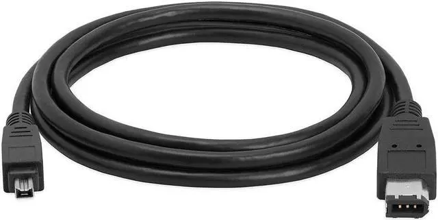 Alt view image 2 of 10 - Cmple - IEEE-1394 FireWire iLink DV Cable 6P-4P M/M - 6ft (BLACK)