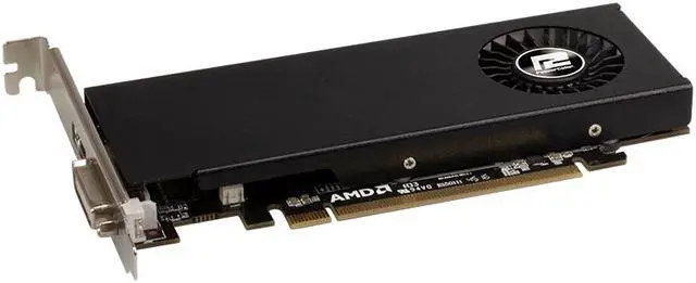 Alt view image 5 of 5 - PowerColor Video card RX 550 4G GDDR5 LP AXRX 550 4GBD5-HLE GDDR5