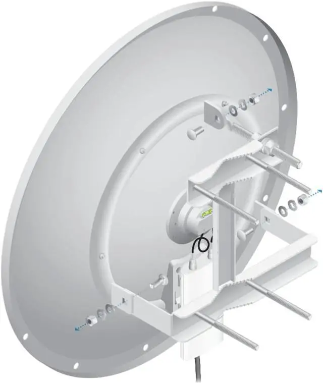 Main image of Ubiquiti RD-2G24 ROCKET DISH 2.4 GHz 24 mm 24 mm 6.8° (6 dB) 28 dB 1.7:1 200 km