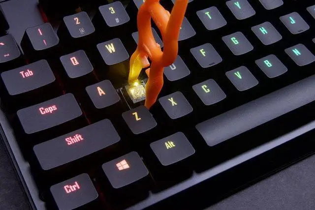 Alt view image 2 of 7 - Gigabyte AORUS K9 Optical Mechanical Switches Gaming Keyboard RGB Splash Proof English & Hebrew
