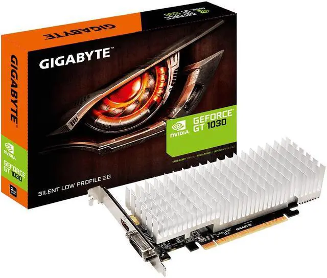 Main image of Gigabyte GT 1030 2G GDDR5 GV-N1030SL-2GL PCI-E Video Card Silent Low Profile DVI