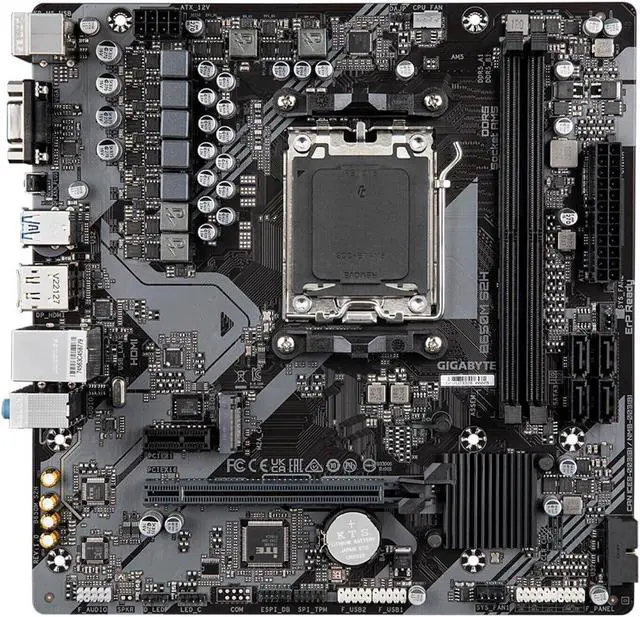 Alt view image 2 of 9 - Gigabyte AMD B650M S2H AM5 DDR5 Micro ATX VGA HDMI DP LAN 1 Gigabit M.2 PCIe