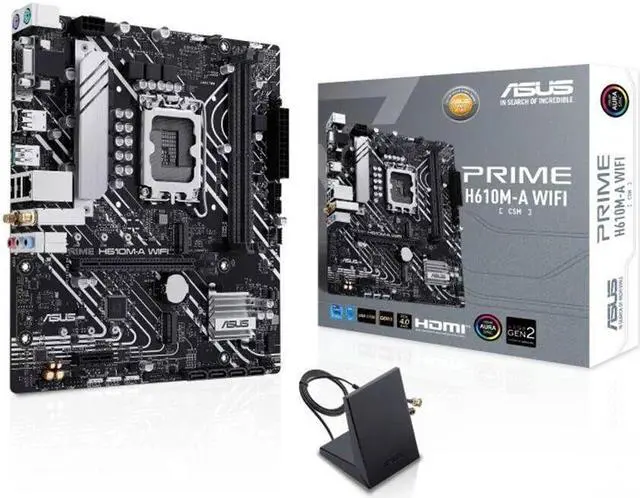 Main image of Asus PRIME H610M-A WIFI LGA 1700 Motherboard DP HDMI VGA Micro ATX WIFI 5
