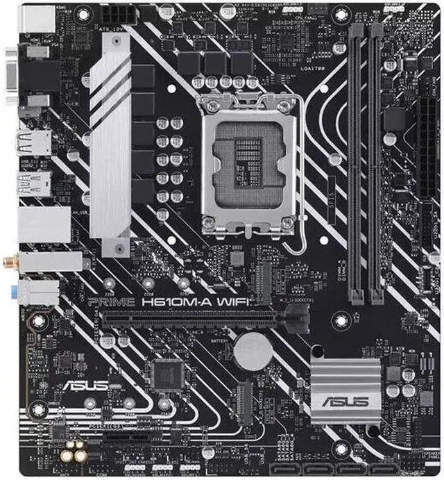Alt view image 4 of 8 - Asus PRIME H610M-A WIFI LGA 1700 Motherboard DP HDMI VGA Micro ATX WIFI 5
