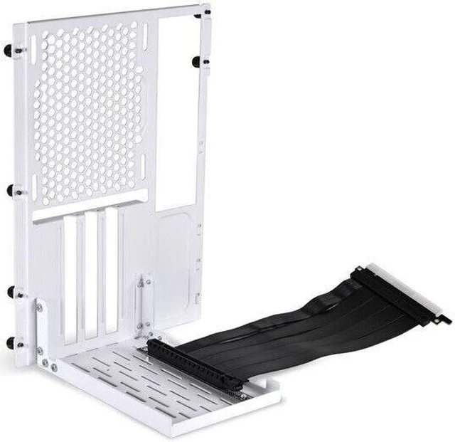 Main image of LIAN-LI Back Panel VERTICAL GPU BRACKET KIT PCI-E3.0 Riser Card WHITE 20cm Cable