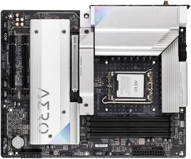 Alt view image 3 of 5 - Gigabyte Z790 AERO G Motherboard CPU LGA1700 Intel DDR5 HDMI 2.5GbE LAN Wi-Fi 6E