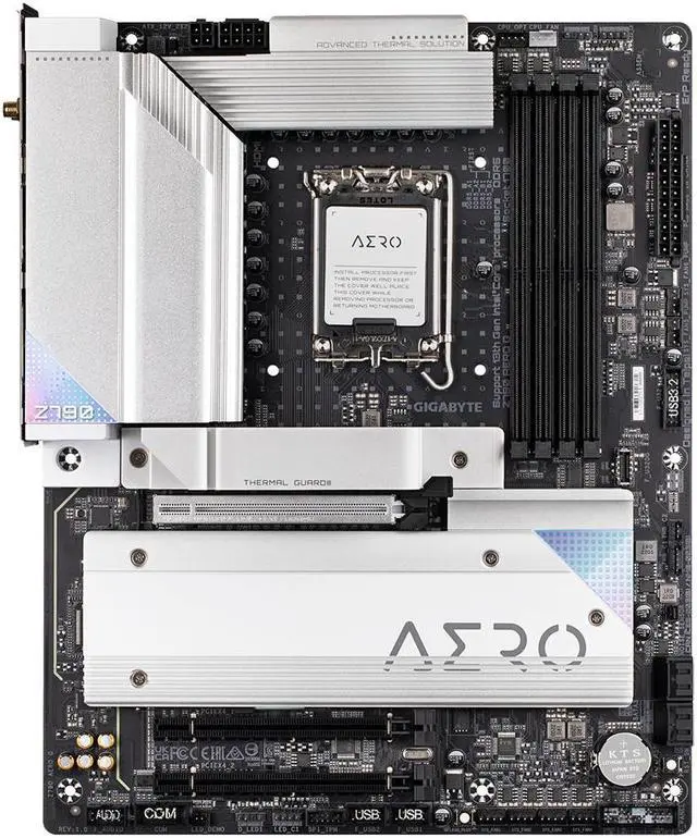 Alt view image 4 of 5 - Gigabyte Z790 AERO G Motherboard CPU LGA1700 Intel DDR5 HDMI 2.5GbE LAN Wi-Fi 6E