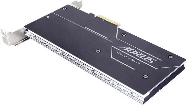 Alt view image 6 of 7 - Gigabyte AORUS RGB AIC 512GB SSD NVMe PCI-E x4 3D TLC Card Solid State Drive GP-ASACNE2512GTTDR