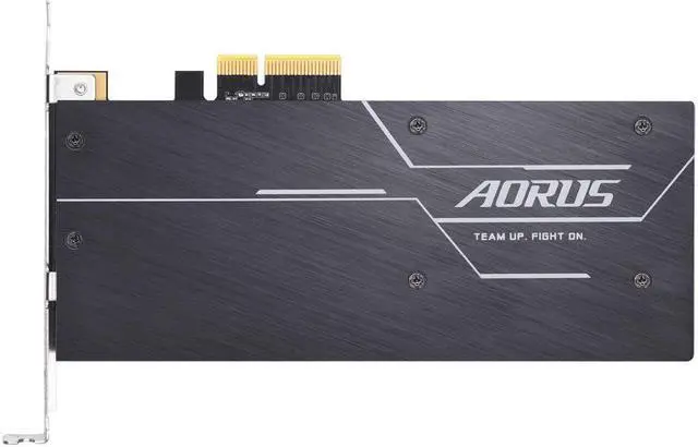 Alt view image 7 of 7 - Gigabyte AORUS RGB AIC 512GB SSD NVMe PCI-E x4 3D TLC Card Solid State Drive GP-ASACNE2512GTTDR