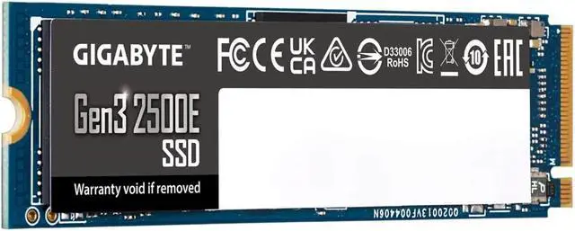 Alt view image 2 of 8 - Gigabyte SSD 2.0TB 2500E M.2 2280 NVMe HMB TRIM SMART Up to 2400 MB/s G325E2TB