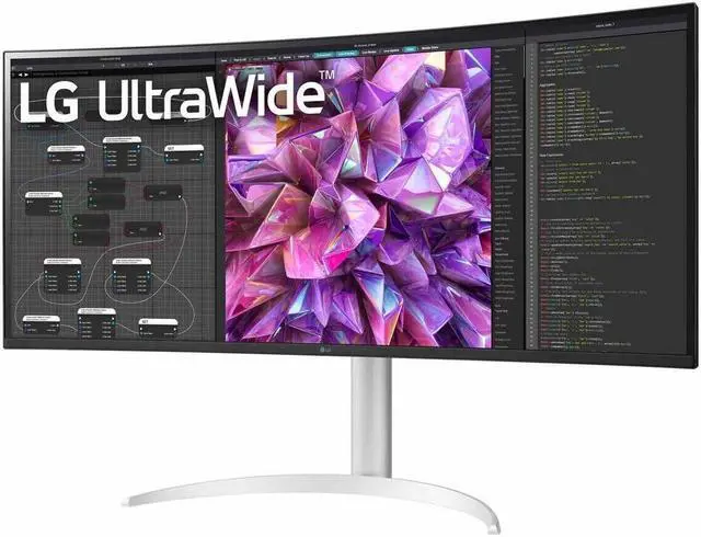 Alt view image 5 of 5 - LG Monitor 38" 38WQ75C-W QHD+ IPS 2K 75Hz 21:9 300 cd m2 1:1000 White DP HDMI