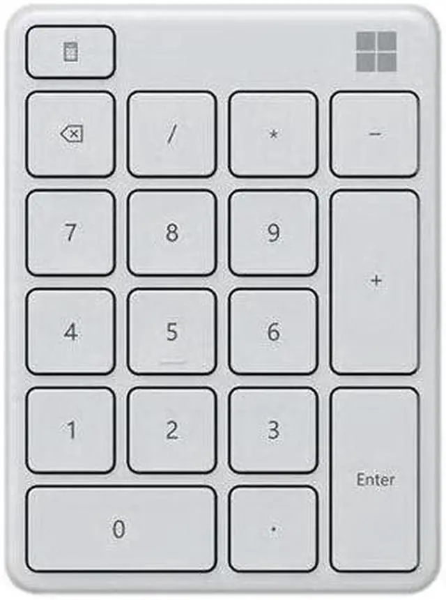 Microsoft white Number Pad Glacier Standalone pad for