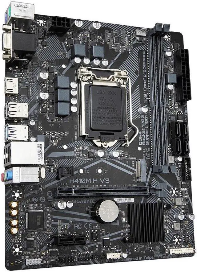 Alt view image 3 of 4 - Gigabyte H410M H V3 Motherboard CPU SOCKET LGA1200 Intel DDR4 HDMI VGA GbE LAN