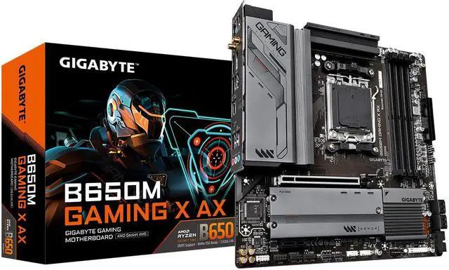 Main image of Gigabyte B650M GAMING X AX Motherboard CPU AM5 AMD Ryzen DDR5 HDMI Wi-Fi 6E