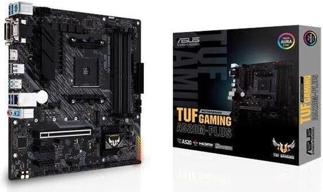 Main image of Asus TUF Gaming A520M-Plus AM4 MicroATX DDR4 SATA3 M.2 PCIe M.2 SATA Motherboard