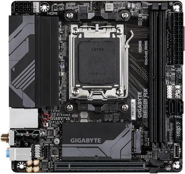 Alt view image 2 of 8 - Gigabyte B650I AX Socket AM5 Motherboard Mini ITX HDMI DP Wi-Fi 6/6E