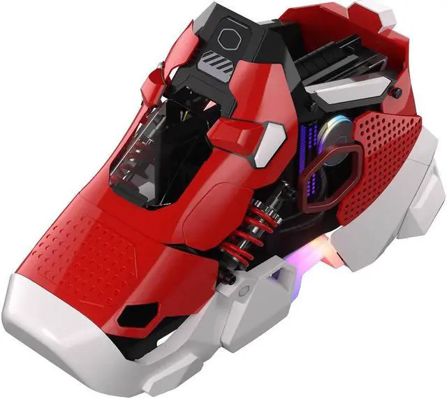 Main image of CoolerMaster Sneaker-X CPT Kit Case Mini-ITX Classic Red Aluminum SFX PSU 3-slot GPUs