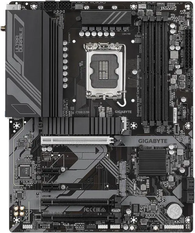 Alt view image 2 of 10 - Gigabyte Z790 D AX Motherboard LGA 1700 DDR5 ATX HDMI DP Wi-Fi 6E M.2 PCIe HDMI