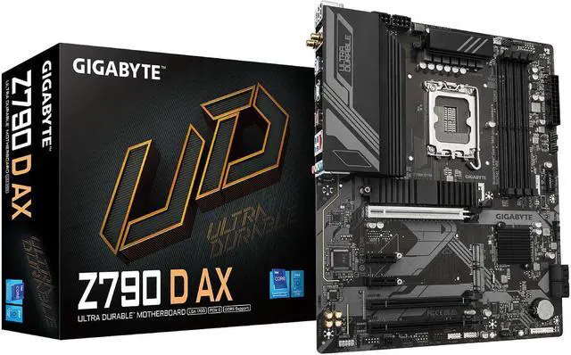 Main image of Gigabyte Z790 D AX Motherboard LGA 1700 DDR5 ATX HDMI DP Wi-Fi 6E M.2 PCIe HDMI