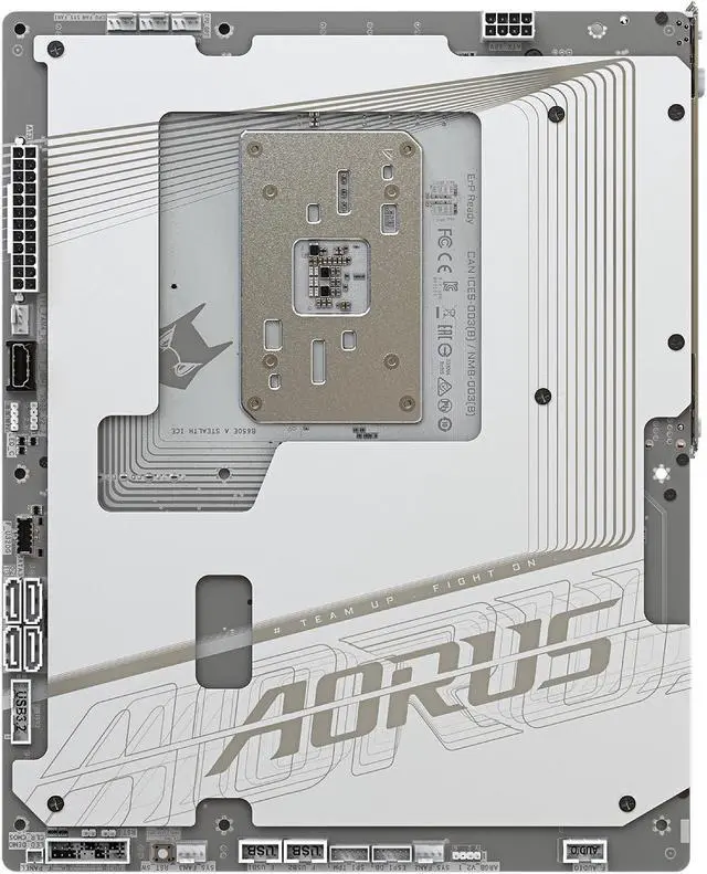 Alt view image 3 of 6 - Gigabyte AMD motherboard B650E Aours STEALTH ICE AM5 DDR5 M.2 PCIe 5.0x16 Wi-Fi7
