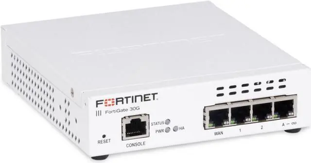 Main image of Fortinet FortiGate-30G 4 x GE RJ45 ports including 3 x Internal Ports 1 x WAN