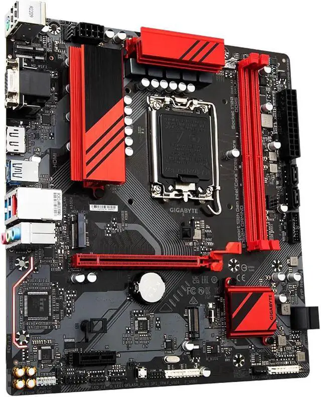 Alt view image 3 of 10 - Gigabyte B760M GAMING Micro ATX VGA HDMI DP Motherboard LGA 1700 LAN 2.5 Gigabit DDR5
