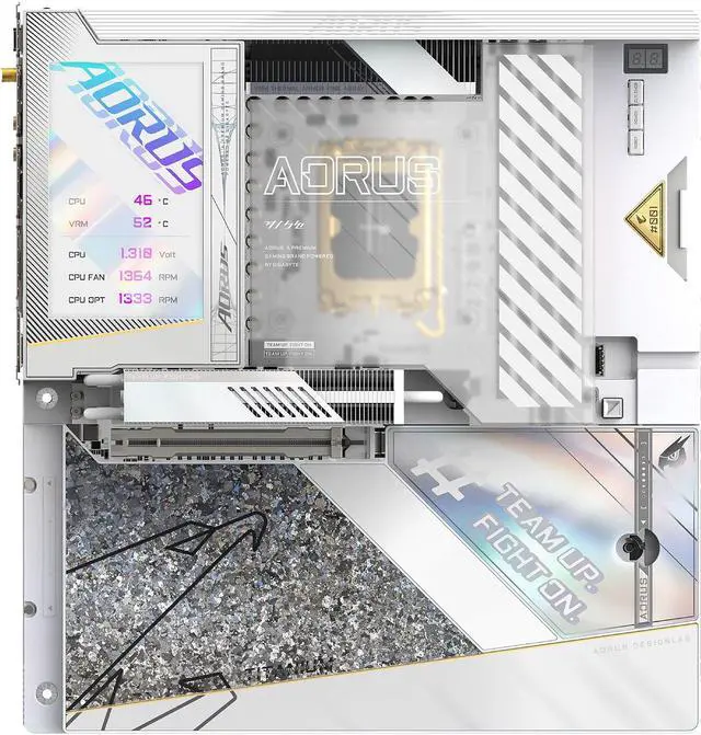 Alt view image 2 of 6 - Gigabyte Motherboard Z790 AORUS XTREME X ICE LGA 1700 DDR5 E-ATX PCIe 5.0 x16