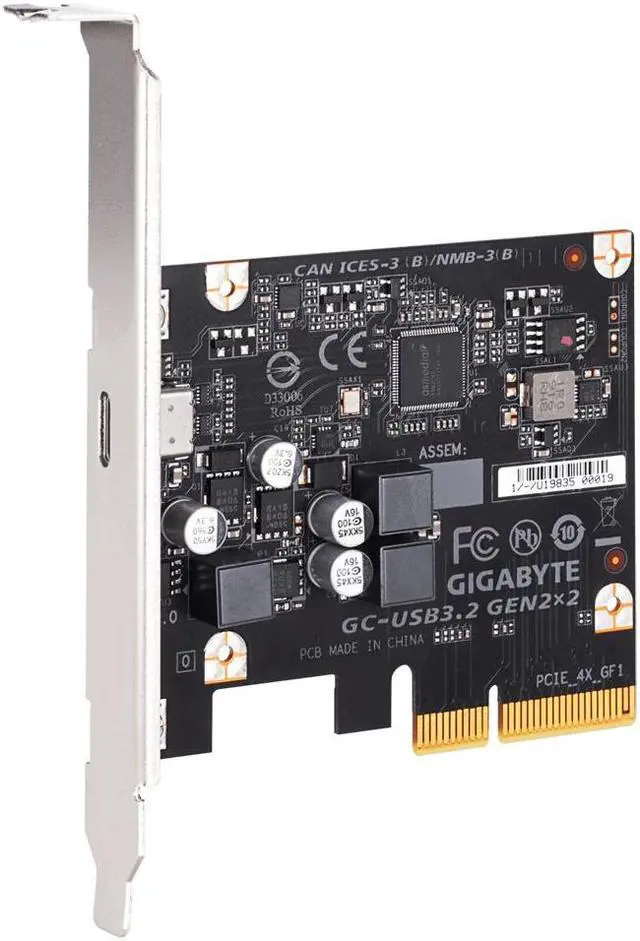 Alt view image 3 of 3 - Gigabyte GC-USB 3.2 GEN2X2 Type-C connector 20Gb/s data-transfer Speed PCIe