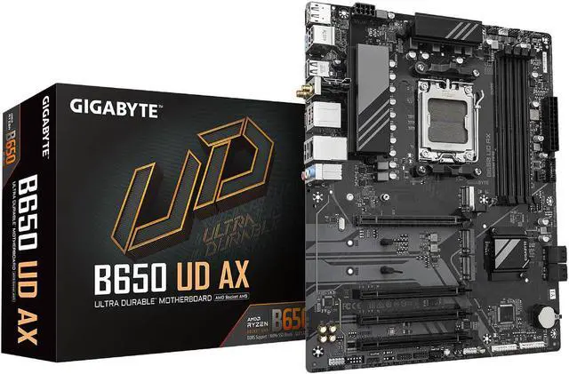 Main image of Gigabyte B650 UD AX Motherboard ATX DDR5 CPU Socket AM5 SATA 3 HDMI Wi-Fi 6/6E