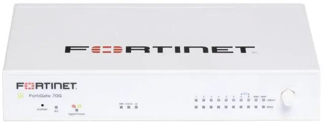 Main image of Fortinet Firewall FortiGate-70G 10 x GE RJ45 7 x Internal ports 2 x WAN 1 x DMZ