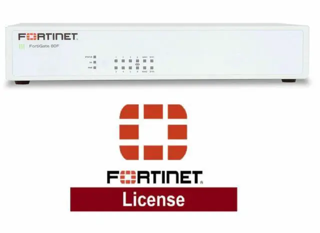 Main image of Fortinet FortiGate FG-80F Firewall + 3 year Enterprise license FG-80F-BDL-809-36