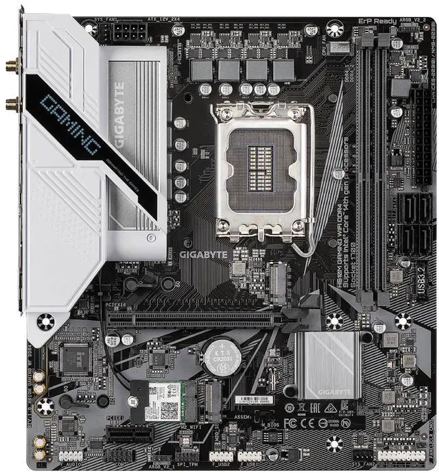 Alt view image 2 of 3 - Gigabyte Motherboard H610M GAMING WiFi DDR4 LGA 1700 Micro ATX Bluetooth 5.1 M.2 PCIe