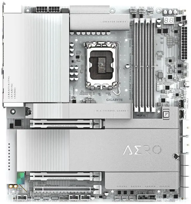 Alt view image 2 of 3 - Gigabyte Z890 AERO D DDR5 Micro ATX Wi-Fi 7 M.2 PCIe Bluetooth 5.4