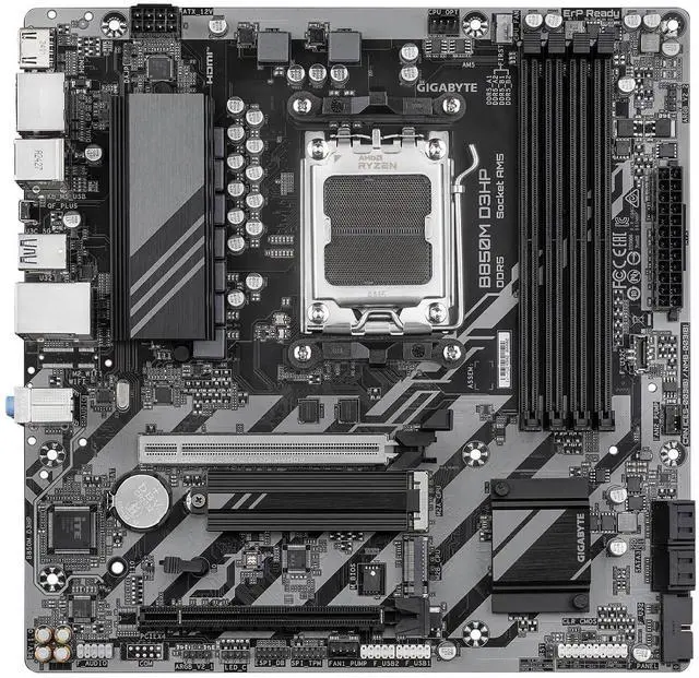 Alt view image 2 of 3 - Gigabyte B850M D3HP motherboard Micro ATX DDR5 AM5 M.2 PCIe USB Type-C
