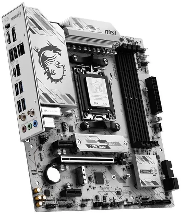 Alt view image 4 of 5 - MSI motherboard AMD B850M GAMING PLUS WIFI6E AM5 4xDDR5 m.2 4x USB 2.0 Micro ATX