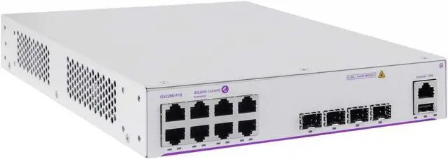 Main image of Alcatel-Lucent OS2260-P10 OmniSwitch 8-Port Gigabit PoE+ Switch 4xSFP 75W