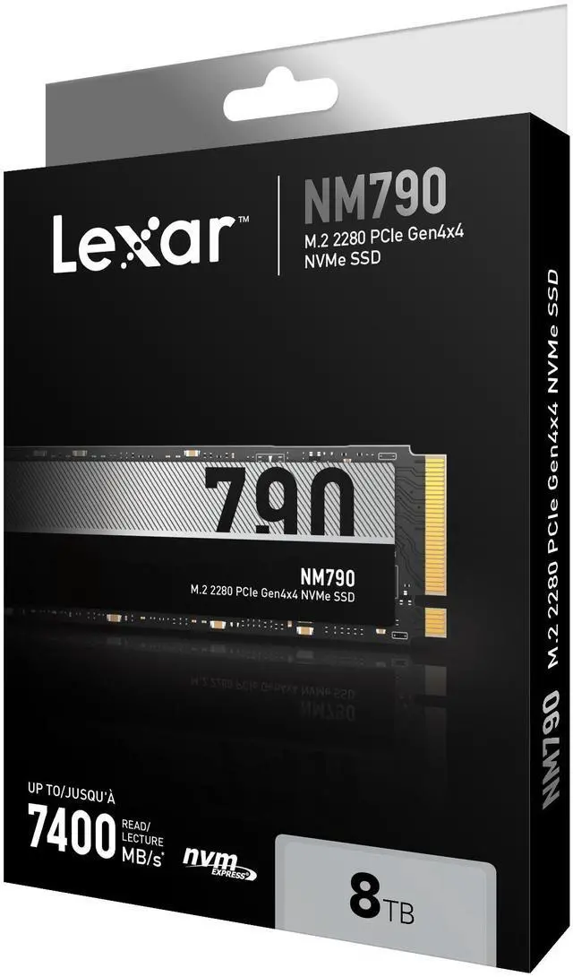 Main image of Lexar SSD LNM-790 8TB M.2 2280 NVMe High Speed PCIe Gen4X4 LNM790X008T-RNNNG