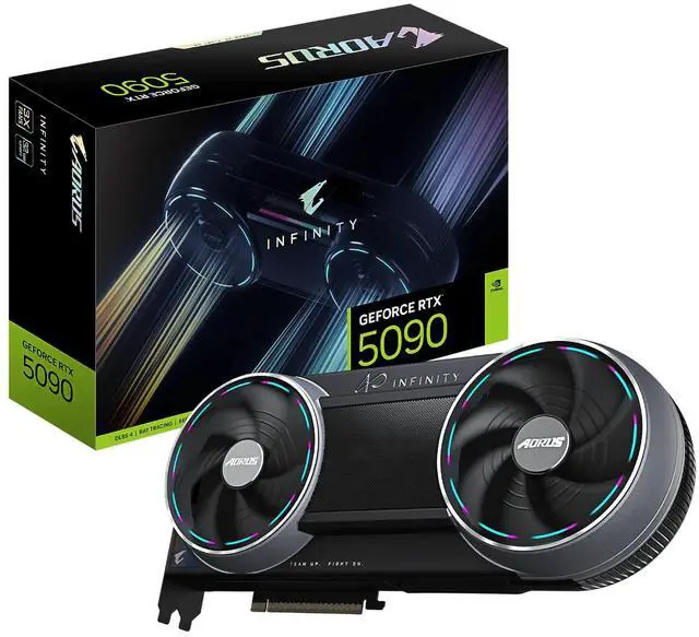 Main image of Gigabyte RTX 5090 GV-N5090AORUS IF-32GD GDDR7 PCIe 5.0 x16 28Gbps 512bit 32GB