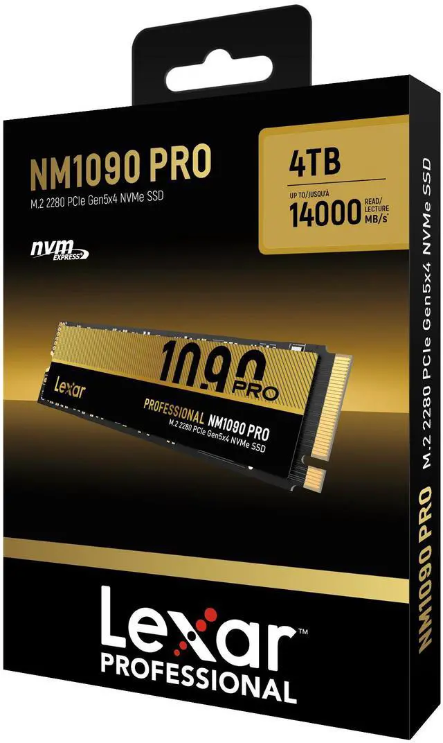 Main image of Lexar SSD LNM-1090Pro 4TB M.2 NVMe High Speed PCIe Gen5 LNM109P004T-RNNNG