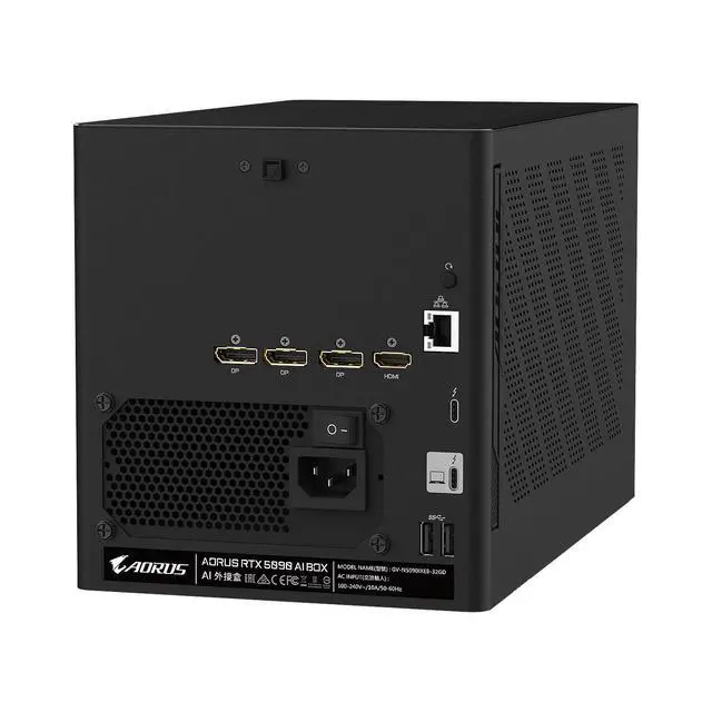 Alt view image 3 of 6 - Gigabyte AORUS RTX 5090 AI BOX GV-N5090IXEB-32GD GDDR7 28Gbps Thunderbolt GV-N5090IXEB-32GD