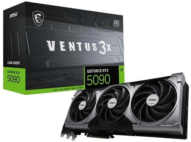 Main image of MSI GeForce RTX 5090 32G VENTUS 3X OC video card GDDR7 512 bit PCI Express Gen 5
