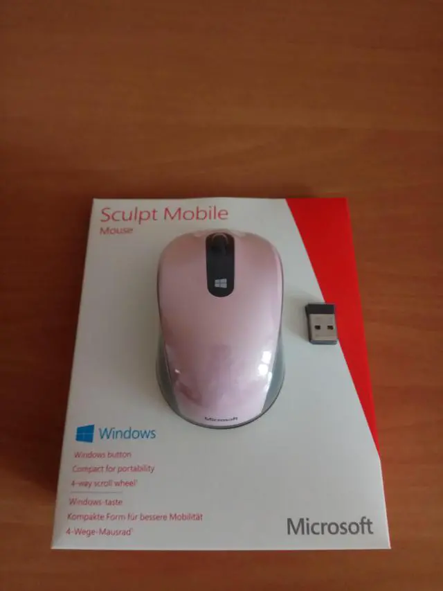 Alt view image 3 of 5 - ^SCULPT MOBILE MOUSE LIGHT PINK