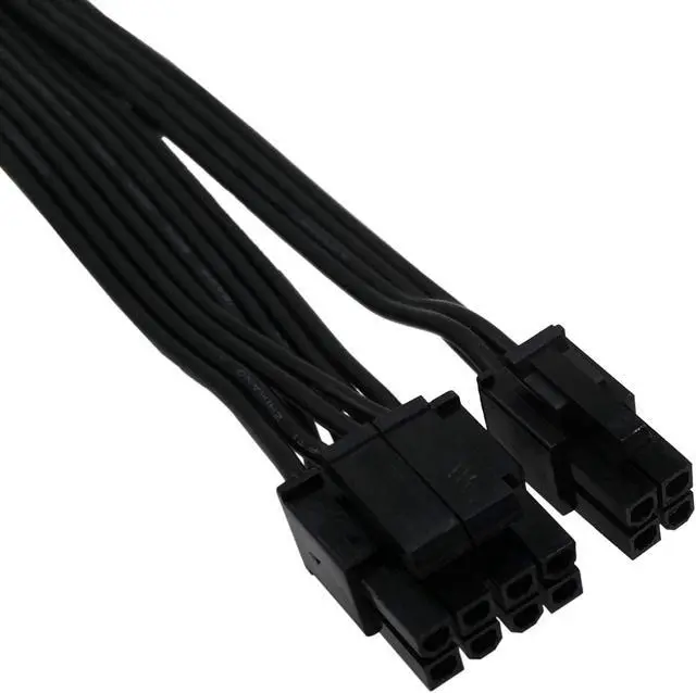 Alt view image 3 of 6 - COMeap CPU 8 Pin Female to CPU 8 Pin ATX 4 Pin Male Power Supply Converter Adapter Extension Cable for Motherboard 9.5-inch(24cm)