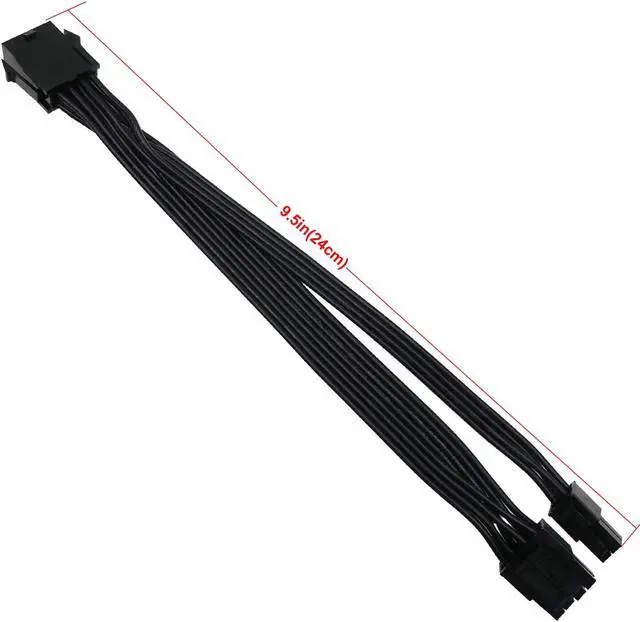 Alt view image 2 of 6 - COMeap CPU 8 Pin Female to CPU 8 Pin ATX 4 Pin Male Power Supply Converter Adapter Extension Cable for Motherboard 9.5-inch(24cm)