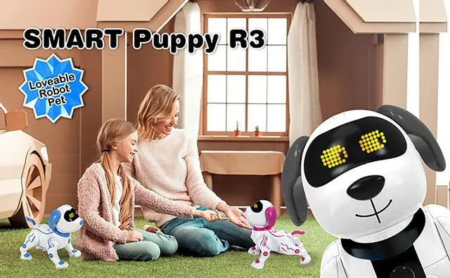 Alt view image 9 of 11 - Contixo R3 Robot Dog, Walking Pet Robot Toy, App Controlled Robots for Kids, Remote Control, Interactive Dance, Voice Commands, Bluetooth, Motion Sensor, RC Toy Dog