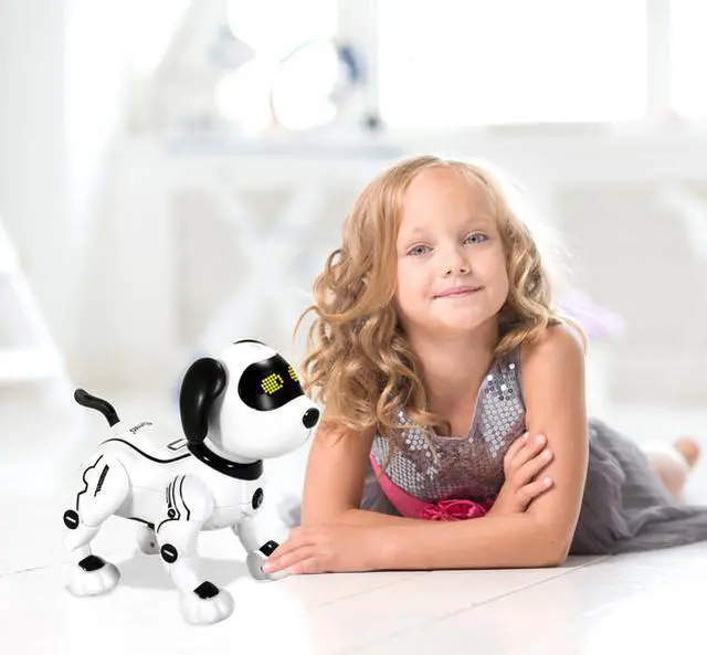 Alt view image 8 of 11 - Contixo R3 Robot Dog, Walking Pet Robot Toy, App Controlled Robots for Kids, Remote Control, Interactive Dance, Voice Commands, Bluetooth, Motion Sensor, RC Toy Dog
