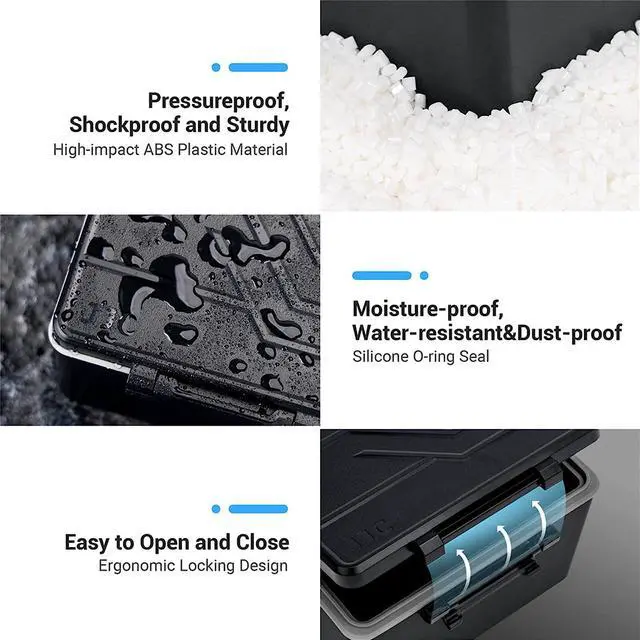 Alt view image 4 of 7 - JJC Camera Battery Case Fits for Canon LP-E6 E6NH Nikon EN-EN15 EL3e EL15a Sony NP-FZ100 Fujifilm NP-W235 Olympus BLX-1, Memory Card Case Holder Storage for CF Express Type A Type B XQD SD MicroSD TF
